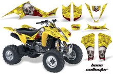 Load image into Gallery viewer, ATV Graphics Kit Decal Sticker Wrap For Suzuki LTZ400 2003-2008 BONES YELLOW-atv motorcycle utv parts accessories gear helmets jackets gloves pantsAll Terrain Depot
