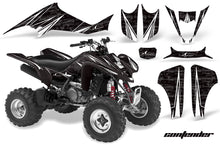 Load image into Gallery viewer, ATV Graphics Kit Decal Sticker Wrap For Kawasaki KFX400 2003-2008 CONTENDER WHITE BLACK-atv motorcycle utv parts accessories gear helmets jackets gloves pantsAll Terrain Depot