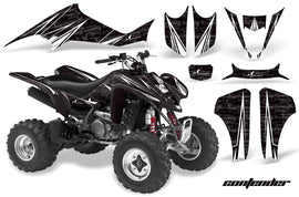 ATV Graphics Kit Decal Sticker Wrap For Suzuki LTZ400 2003-2008 CONTENDER WHITE BLACK-atv motorcycle utv parts accessories gear helmets jackets gloves pantsAll Terrain Depot