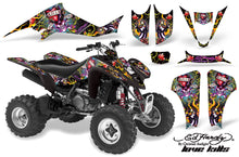 Load image into Gallery viewer, ATV Graphics Kit Decal Sticker Wrap For Kawasaki KFX400 2003-2008 EDHLK BLACK-atv motorcycle utv parts accessories gear helmets jackets gloves pantsAll Terrain Depot