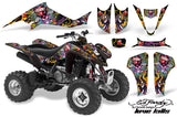 ATV Graphics Kit Decal Sticker Wrap For Kawasaki KFX400 2003-2008 EDHLK BLACK