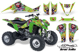 ATV Graphics Kit Decal Sticker Wrap For Kawasaki KFX400 2003-2008 EDHLK GREEN