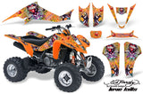 ATV Graphics Kit Decal Sticker Wrap For Suzuki LTZ400 2003-2008 EDHLK ORANGE