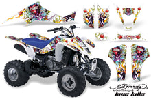 Load image into Gallery viewer, ATV Graphics Kit Decal Sticker Wrap For Kawasaki KFX400 2003-2008 EDHLK WHITE-atv motorcycle utv parts accessories gear helmets jackets gloves pantsAll Terrain Depot