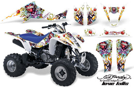ATV Graphics Kit Decal Sticker Wrap For Suzuki LTZ400 2003-2008 EDHLK WHITE-atv motorcycle utv parts accessories gear helmets jackets gloves pantsAll Terrain Depot