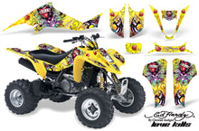 Load image into Gallery viewer, ATV Graphics Kit Decal Sticker Wrap For Kawasaki KFX400 2003-2008 EDHLK YELLOW-atv motorcycle utv parts accessories gear helmets jackets gloves pantsAll Terrain Depot