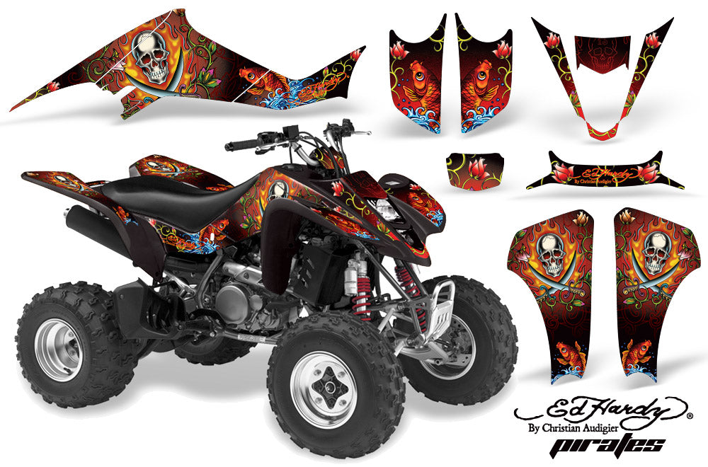 ATV Graphics Kit Decal Sticker Wrap For Suzuki LTZ400 2003-2008 EDHP RED-atv motorcycle utv parts accessories gear helmets jackets gloves pantsAll Terrain Depot