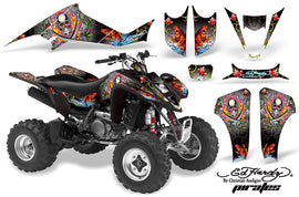 ATV Graphics Kit Decal Sticker Wrap For Kawasaki KFX400 2003-2008 EDHP WHITE-atv motorcycle utv parts accessories gear helmets jackets gloves pantsAll Terrain Depot