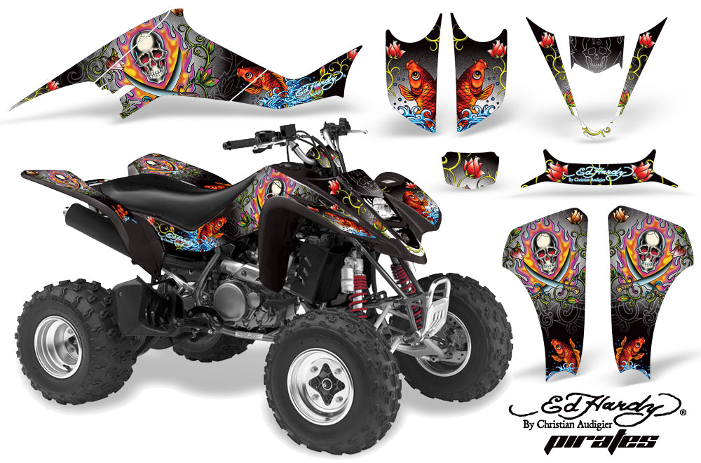 ATV Graphics Kit Decal Sticker Wrap For Suzuki LTZ400 2003-2008 EDHP WHITE-atv motorcycle utv parts accessories gear helmets jackets gloves pantsAll Terrain Depot