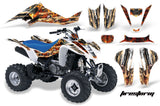 ATV Graphics Kit Decal Sticker Wrap For Suzuki LTZ400 2003-2008 FIRESTORM WHITE
