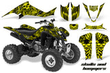 ATV Graphics Kit Decal Sticker Wrap For Kawasaki KFX400 2003-2008 HISH YELLOW