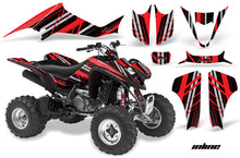 Load image into Gallery viewer, ATV Graphics Kit Decal Sticker Wrap For Kawasaki KFX400 2003-2008 INLINE RED BLACK-atv motorcycle utv parts accessories gear helmets jackets gloves pantsAll Terrain Depot