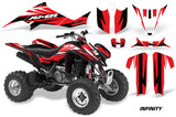 ATV Graphics Kit Decal Sticker Wrap For Kawasaki KFX400 2003-2008 INFINITY RED