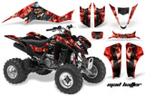 ATV Graphics Kit Decal Sticker Wrap For Suzuki LTZ400 2003-2008 HATTER BLACK RED