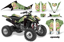 Load image into Gallery viewer, ATV Graphics Kit Decal Sticker Wrap For Kawasaki KFX400 2003-2008 MANDY GREEN BLACK-atv motorcycle utv parts accessories gear helmets jackets gloves pantsAll Terrain Depot