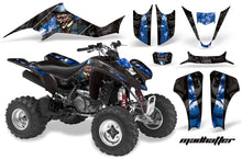 Load image into Gallery viewer, ATV Graphics Kit Decal Sticker Wrap For Kawasaki KFX400 2003-2008 MOTORHEAD BLUE-atv motorcycle utv parts accessories gear helmets jackets gloves pantsAll Terrain Depot