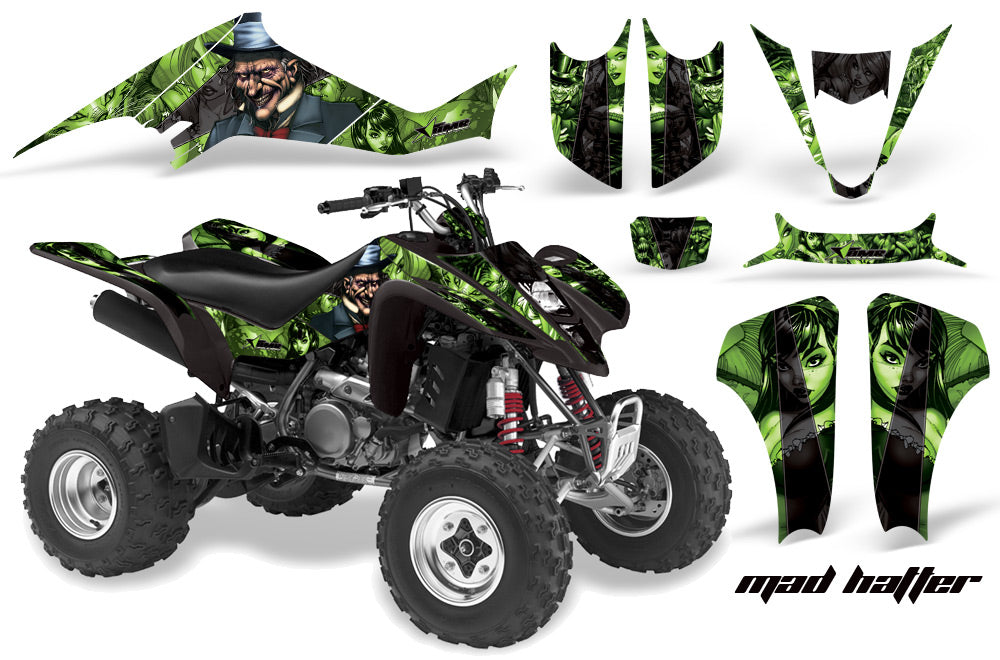 ATV Graphics Kit Decal Sticker Wrap For Suzuki LTZ400 2003-2008 HATTER SILVER BLACK-atv motorcycle utv parts accessories gear helmets jackets gloves pantsAll Terrain Depot