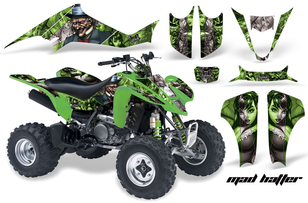 ATV Graphics Kit Decal Sticker Wrap For Suzuki LTZ400 2003-2008 HATTER SILVER GREEN-atv motorcycle utv parts accessories gear helmets jackets gloves pantsAll Terrain Depot