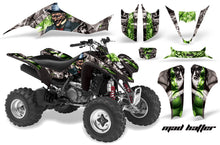 Load image into Gallery viewer, ATV Graphics Kit Decal Sticker Wrap For Suzuki LTZ400 2003-2008 HATTER GREEN SILVER-atv motorcycle utv parts accessories gear helmets jackets gloves pantsAll Terrain Depot