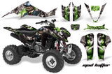 ATV Graphics Kit Decal Sticker Wrap For Suzuki LTZ400 2003-2008 HATTER GREEN SILVER