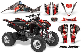 ATV Graphics Kit Decal Sticker Wrap For Suzuki LTZ400 2003-2008 HATTER RED SILVER-atv motorcycle utv parts accessories gear helmets jackets gloves pantsAll Terrain Depot