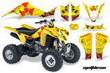 ATV Graphics Kit Decal Sticker Wrap For Suzuki LTZ400 2003-2008 MELTDOWN RED YELLOW