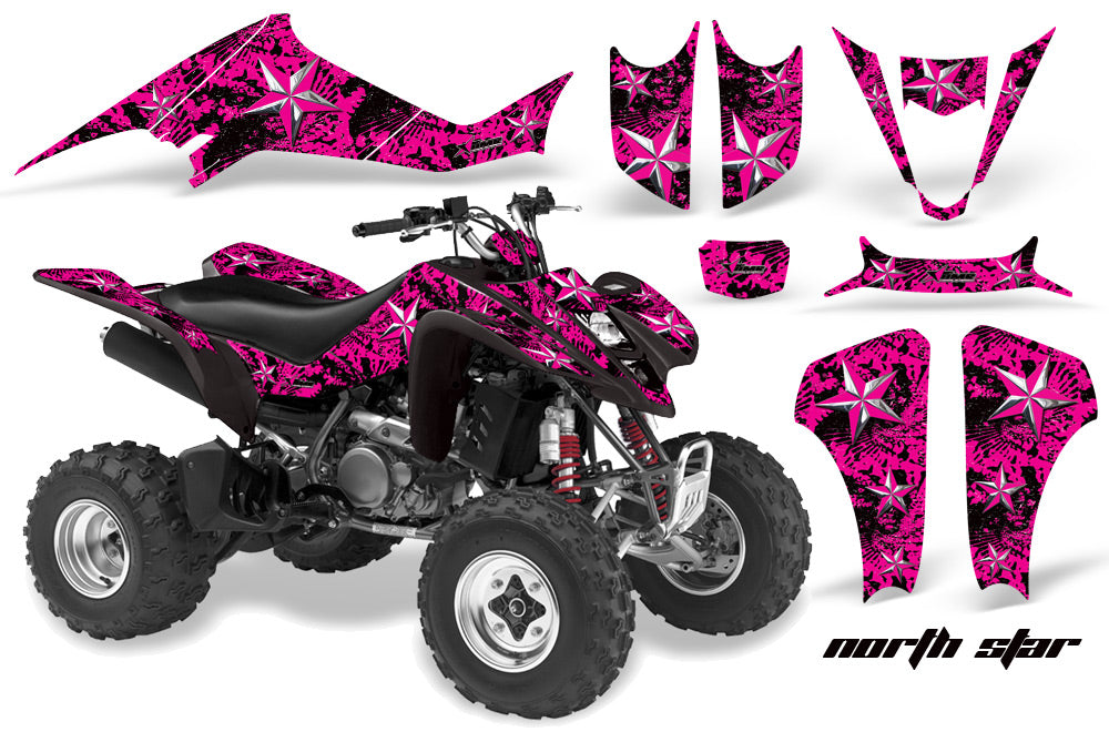 ATV Graphics Kit Decal Sticker Wrap For Suzuki LTZ400 2003-2008 NORTHSTAR BLACK PINK-atv motorcycle utv parts accessories gear helmets jackets gloves pantsAll Terrain Depot