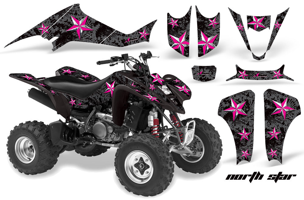 ATV Graphics Kit Decal Sticker Wrap For Suzuki LTZ400 2003-2008 NORTHSTAR PINK BLACK-atv motorcycle utv parts accessories gear helmets jackets gloves pantsAll Terrain Depot