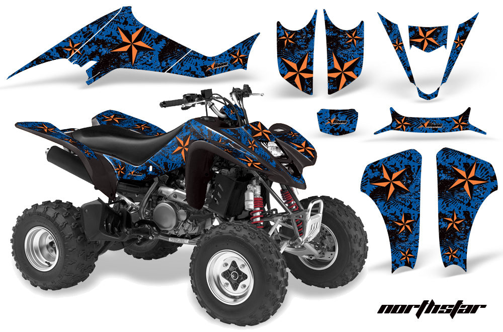 ATV Graphics Kit Decal Sticker Wrap For Suzuki LTZ400 2003-2008 NORTHSTAR ORANGE BLUE-atv motorcycle utv parts accessories gear helmets jackets gloves pantsAll Terrain Depot
