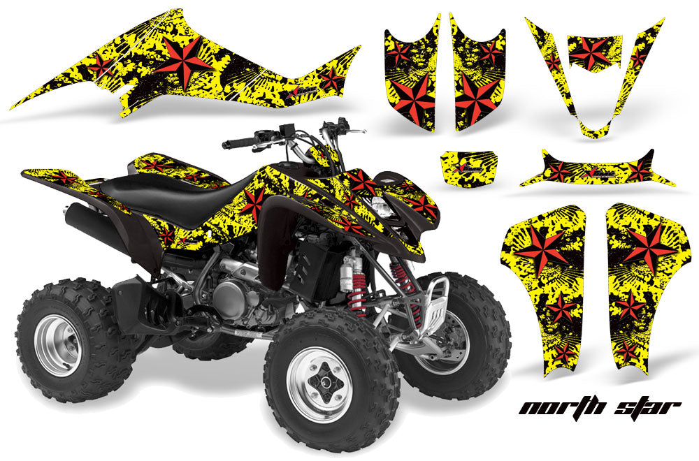 ATV Graphics Kit Decal Sticker Wrap For Suzuki LTZ400 2003-2008 NORTHSTAR RED YELLOW-atv motorcycle utv parts accessories gear helmets jackets gloves pantsAll Terrain Depot