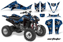 Load image into Gallery viewer, ATV Graphics Kit Decal Sticker Wrap For Kawasaki KFX400 2003-2008 NORTHSTAR WHITE BLUE-atv motorcycle utv parts accessories gear helmets jackets gloves pantsAll Terrain Depot