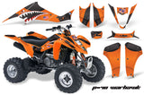 ATV Graphics Kit Decal Sticker Wrap For Suzuki LTZ400 2003-2008 WARHAWK ORANGE