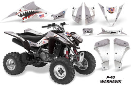 ATV Graphics Kit Decal Sticker Wrap For Suzuki LTZ400 2003-2008 WARHAWK SILVER-atv motorcycle utv parts accessories gear helmets jackets gloves pantsAll Terrain Depot