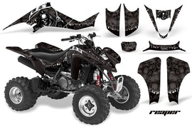 ATV Graphics Kit Decal Sticker Wrap For Suzuki LTZ400 2003-2008 REAPER BLACK-atv motorcycle utv parts accessories gear helmets jackets gloves pantsAll Terrain Depot