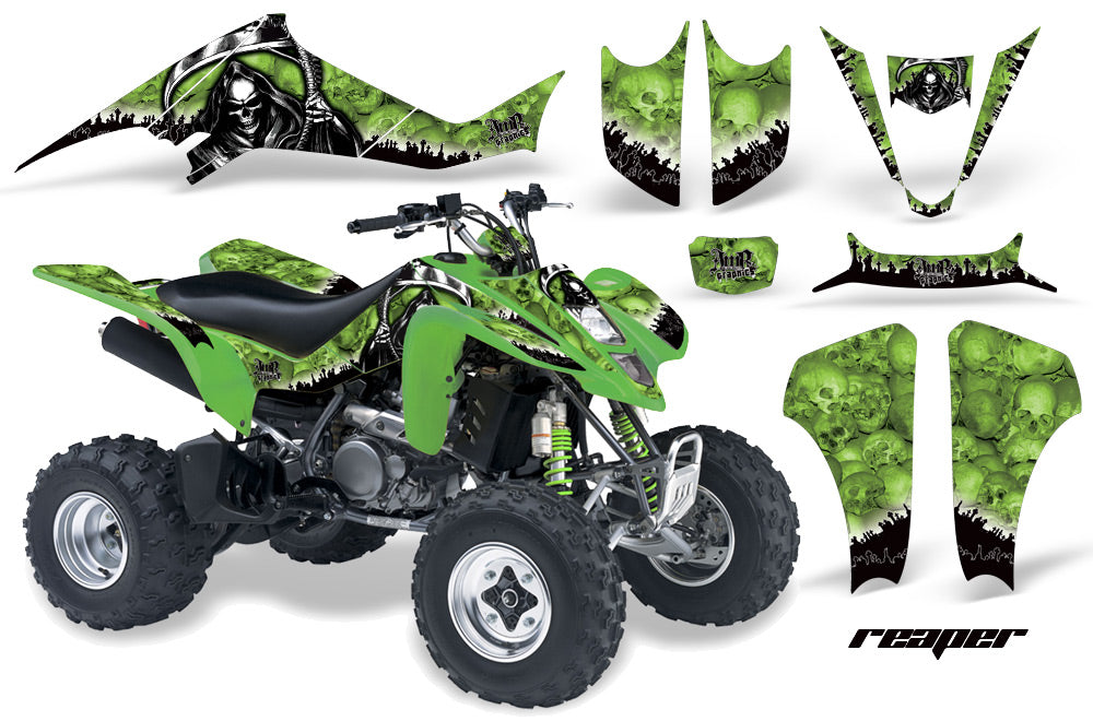 ATV Graphics Kit Decal Sticker Wrap For Suzuki LTZ400 2003-2008 REAPER GREEN-atv motorcycle utv parts accessories gear helmets jackets gloves pantsAll Terrain Depot