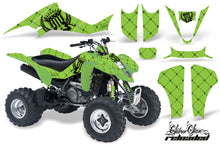 Load image into Gallery viewer, ATV Graphics Kit Decal Sticker Wrap For Kawasaki KFX400 2003-2008 RELOADED BLACK GREEN-atv motorcycle utv parts accessories gear helmets jackets gloves pantsAll Terrain Depot