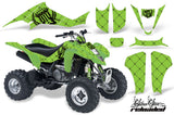 ATV Graphics Kit Decal Sticker Wrap For Suzuki LTZ400 2003-2008 RELOADED BLACK GREEN