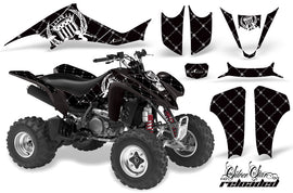 ATV Graphics Kit Decal Sticker Wrap For Suzuki LTZ400 2003-2008 RELOADED WHITE BLACK-atv motorcycle utv parts accessories gear helmets jackets gloves pantsAll Terrain Depot