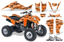 Load image into Gallery viewer, ATV Graphics Kit Decal Sticker Wrap For Kawasaki KFX400 2003-2008 SSSH BLACK ORANGE-atv motorcycle utv parts accessories gear helmets jackets gloves pantsAll Terrain Depot
