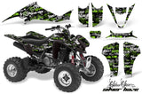 ATV Graphics Kit Decal Sticker Wrap For Kawasaki KFX400 2003-2008 SSSH GREEN BLACK