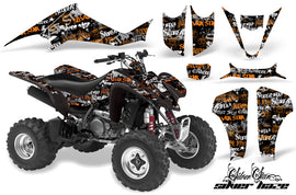 ATV Graphics Kit Decal Sticker Wrap For Kawasaki KFX400 2003-2008 SSSH ORANGE BLACK-atv motorcycle utv parts accessories gear helmets jackets gloves pantsAll Terrain Depot