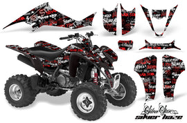 ATV Graphics Kit Decal Sticker Wrap For Kawasaki KFX400 2003-2008 SSSH RED BLACK-atv motorcycle utv parts accessories gear helmets jackets gloves pantsAll Terrain Depot