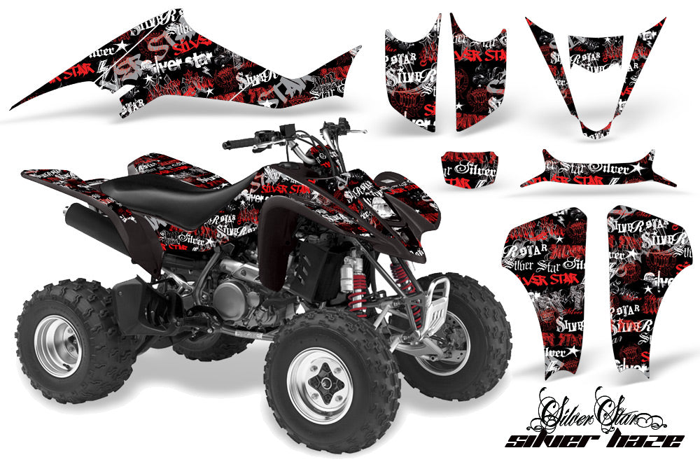 ATV Graphics Kit Decal Sticker Wrap For Suzuki LTZ400 2003-2008 SSSH RED BLACK-atv motorcycle utv parts accessories gear helmets jackets gloves pantsAll Terrain Depot