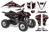 ATV Graphics Kit Decal Sticker Wrap For Kawasaki KFX400 2003-2008 SSSH RED BLACK