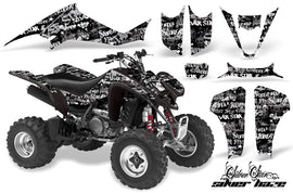 ATV Graphics Kit Decal Sticker Wrap For Suzuki LTZ400 2003-2008 SSSH WHITE BLACK-atv motorcycle utv parts accessories gear helmets jackets gloves pantsAll Terrain Depot