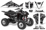 ATV Graphics Kit Decal Sticker Wrap For Suzuki LTZ400 2003-2008 SSSH WHITE BLACK