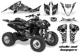 ATV Graphics Kit Decal Sticker Wrap For Kawasaki KFX400 2003-2008 HISH WHITE