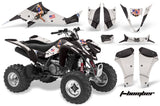 ATV Graphics Kit Decal Sticker Wrap For Kawasaki KFX400 2003-2008 TBOMBER BLACK