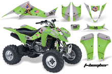 Load image into Gallery viewer, ATV Graphics Kit Decal Sticker Wrap For Kawasaki KFX400 2003-2008 TBOMBER GREEN-atv motorcycle utv parts accessories gear helmets jackets gloves pantsAll Terrain Depot