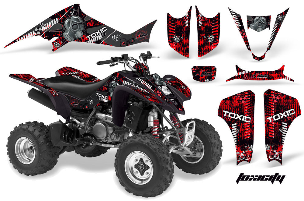 ATV Graphics Kit Decal Sticker Wrap For Suzuki LTZ400 2003-2008 TOXIC BLACK RED-atv motorcycle utv parts accessories gear helmets jackets gloves pantsAll Terrain Depot